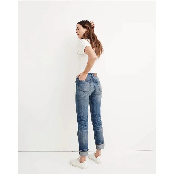 Madewell Straight-Leg Jeans in Cloverdale: Selvedge Edition NWT 27 - Picture 3 of 10